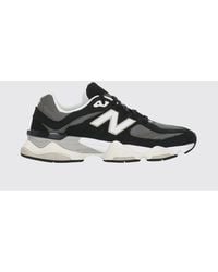 New Balance - 9060 Nubuck And Mesh Sneakers - Lyst