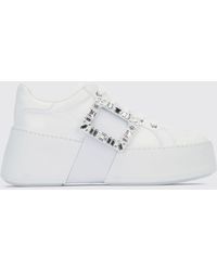 Roger Vivier - Viv Skate High Strass Sneakers - Lyst