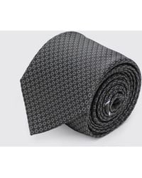 Ferragamo - Corbata Gancini De Pura Seda Con Motivo De Monograma En Jacquard - Lyst