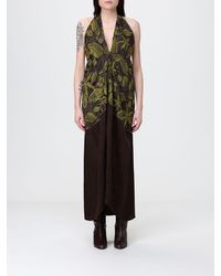 Tela - Silk Blend Midi Dress With Floral Print - Lyst