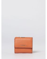 Coccinelle - Grained Leather Metallic Soft Wallet - Lyst