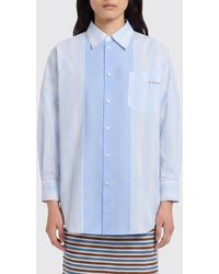 Marni - Striped Cotton Casual Shirt - Lyst