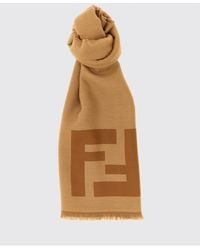 Fendi - Sciarpa Di Lana Vergine Ff - Lyst