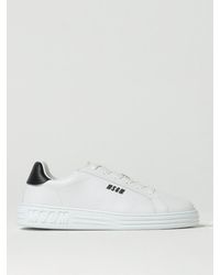 MSGM - Lowtop Leather Sneakers - Lyst