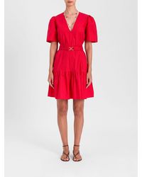 Twinset - Stretch Cotton Mini Dress - Lyst