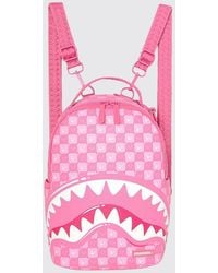 Sprayground - New Check Faces Coated Cotton Backpack With Check Print - Lyst