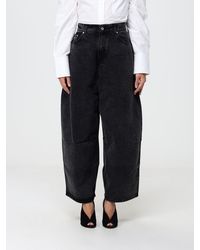 Paul Smith - Vaqueros Anchos De 5 Bolsillos De Talle Alto En Denim De Algodón - Lyst