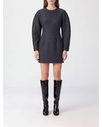 P.A.R.O.S.H. - P.A.R.O.S.H. Long-Sleeved Wool Mini Sheath Dress - Lyst