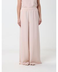 Max Mara - Volontà High-Waisted Silk Palazzo Trousers With Elastic Waist - Lyst