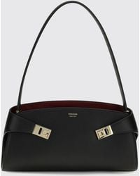 Ferragamo - Hug East-West Smooth Calf Leather Shoulder Bag - Lyst