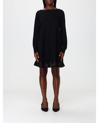 Emporio Armani - Long-Sleeved Mini Tunic With Sequin Embroidery - Lyst