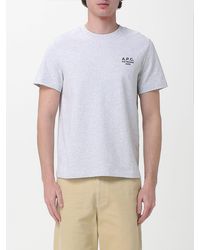 A.P.C. - Organic Cotton T-Shirt With Logo - Lyst