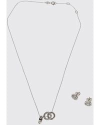 Tory Burch - Miller Pavé Necklace And Earrings Set By - Lyst