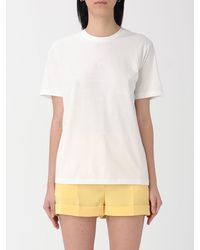 Elisabetta Franchi - Cotton T-Shirt With Slogan - Lyst