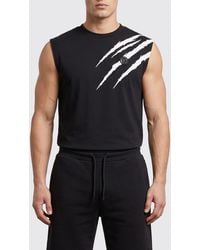 Philipp Plein - Printed Cotton Tank Top - Lyst