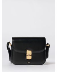 A.P.C. - Grace Small Leather Bag - Lyst