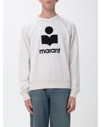 Isabel Marant - Relaxed Fit Crewneck Sweatshirt With Contrast Logo - Lyst