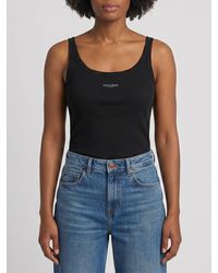 Dolce & Gabbana - Dolce &Amp Gabbana Cotton Top With Logo - Lyst