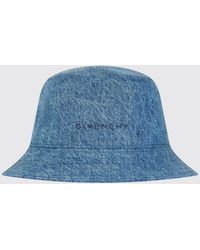 Givenchy - Cappello in denim con ricamo logo a contrasto - Lyst