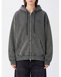 CAMPERLAB - Oversized Cotton Zip-Up Hoodie With Dropped Shoulders And Kangaroo Pocket - Lyst