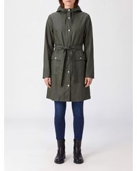 Rains - Waterproof Hooded Trench Coat With A Tie-Belt Waist - Lyst