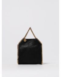 Stella McCartney - Falabella Micro Crackled Synthetic Suede Bag - Lyst