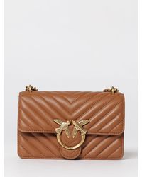 Pinko - Love One Mini Chevron Quilted Nappa Bag - Lyst