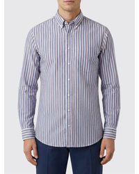 Aspesi - Classic Striped Cotton Shirt - Lyst