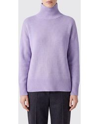 Kujten - 100% Cashmere Turtleneck Jumper With Long Sleeves And Ribbed Trims - Lyst
