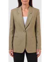 Giorgio Armani - Linen Single Breasted Blazer - Lyst