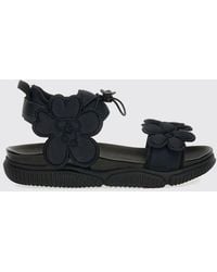 Cecilie Bahnsen - Cilla Neoprene Sandals With Floral Motif - Lyst