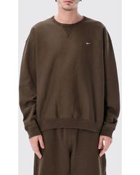 Nike - Solo Swoosh Cotton Blend Crewneck Sweatshirt - Lyst