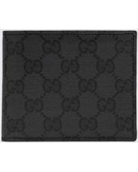 Gucci - Gg Supreme Fabric Bifold Wallet With Leather Interior - Lyst