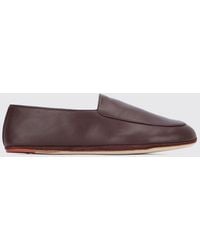 Loro Piana - Smooth Lambskin Flat Loafers With Metallic Logo - Lyst