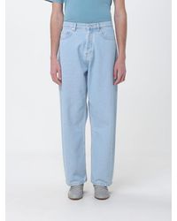 Maison Kitsuné - Maison Kitsun&Eacute Mid-Rise Wide Leg Five-Pocket Jeans - Lyst
