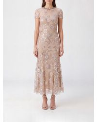 Self-Portrait - Sequin-Embroidered Mesh A-Line Midi Dress For - Lyst