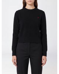 Ami Paris - Slim-Fit-Pullover Aus Merinowolle Mit Gesticktem Ami De Coeur-Logo - Lyst