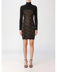 Elisabetta Franchi - Slim Fit Knit Sheath Mini Dress - Lyst