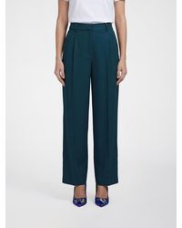 Giorgio Armani - Silk Palazzo Trousers - Lyst