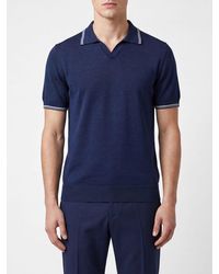 Fedeli - Short-Sleeved Knit Polo - Lyst
