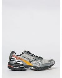 Mizuno - Wave Rider 10 Low-Top Mesh Sneakers With Serrated Rubber Sole - Lyst