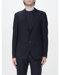 Tagliatore - Single-Breasted Virgin Wool Blazer - Lyst