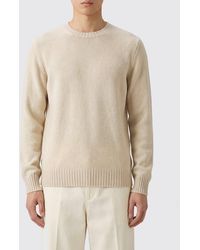 Piacenza Cashmere - Pure Cashmere Long-Sleeved Crew Neck Jumper - Lyst