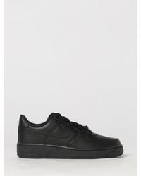 Nike - Air Force 1 '07 Leather Sneakers With Swoosh Logo And Perforated Toe - Lyst