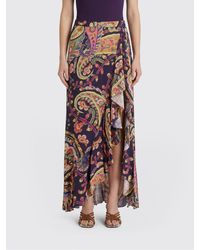 Etro - Paisley Viscose Skirt - Lyst