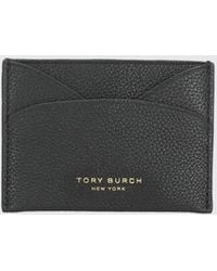 Tory Burch - Romy Hammered Leather Credit Card Holder - Lyst