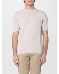 Kangra - Cotton And Silk Crew Neck Knitwear - Lyst