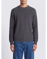 Golden Goose - Crewneck Cotton-Blend Jumper With Back Logo - Lyst
