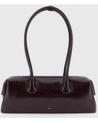OSOI - Boat Smooth Leather Shoulder Bag With Double Handle And Snap Closure - Lyst