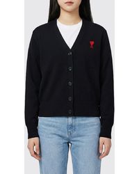 Ami Paris - Wool Cardigan - Lyst